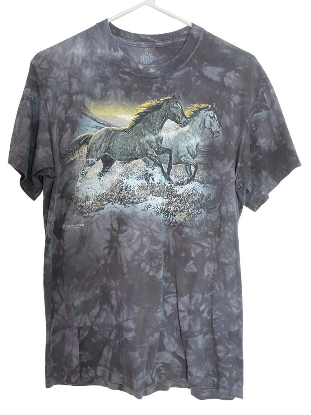 The Mountain Horses Cool Tee Tshirt Men Unisex Size Medium Tie Dye Chest 19 L 26